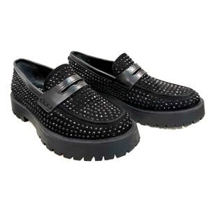 Sam & Libby Ravena Glitter Loafers, Lug Souls, Wo’s Sz 8